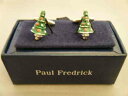 カフス カフリンクス Cufflinks メンズ 米国Paulfredrick X'mas クリスマスツリー L322