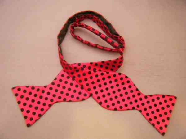 蝶ネクタイ メンズ 紳士 米国 A.Dobell社 ボウタイ シルクボー ウーヴェン セルフボー SilkBow Red Dot Size14/191/4in(36/48.5cm) E158