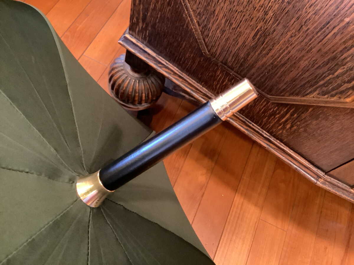 傘紳士長傘 英国製 最古参 JamesInce&Sons ジェームスインス革巻きハンドル LTGN)U012