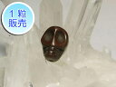 スカル ビーズ ドクロ【1粒販売】 ブラウン サイズ:中 (縦穴) 茶 髑髏 ハウライト どくろ 骸骨 がいこつ ガイコツ アクセサリーパーツ ハンドメイド D...