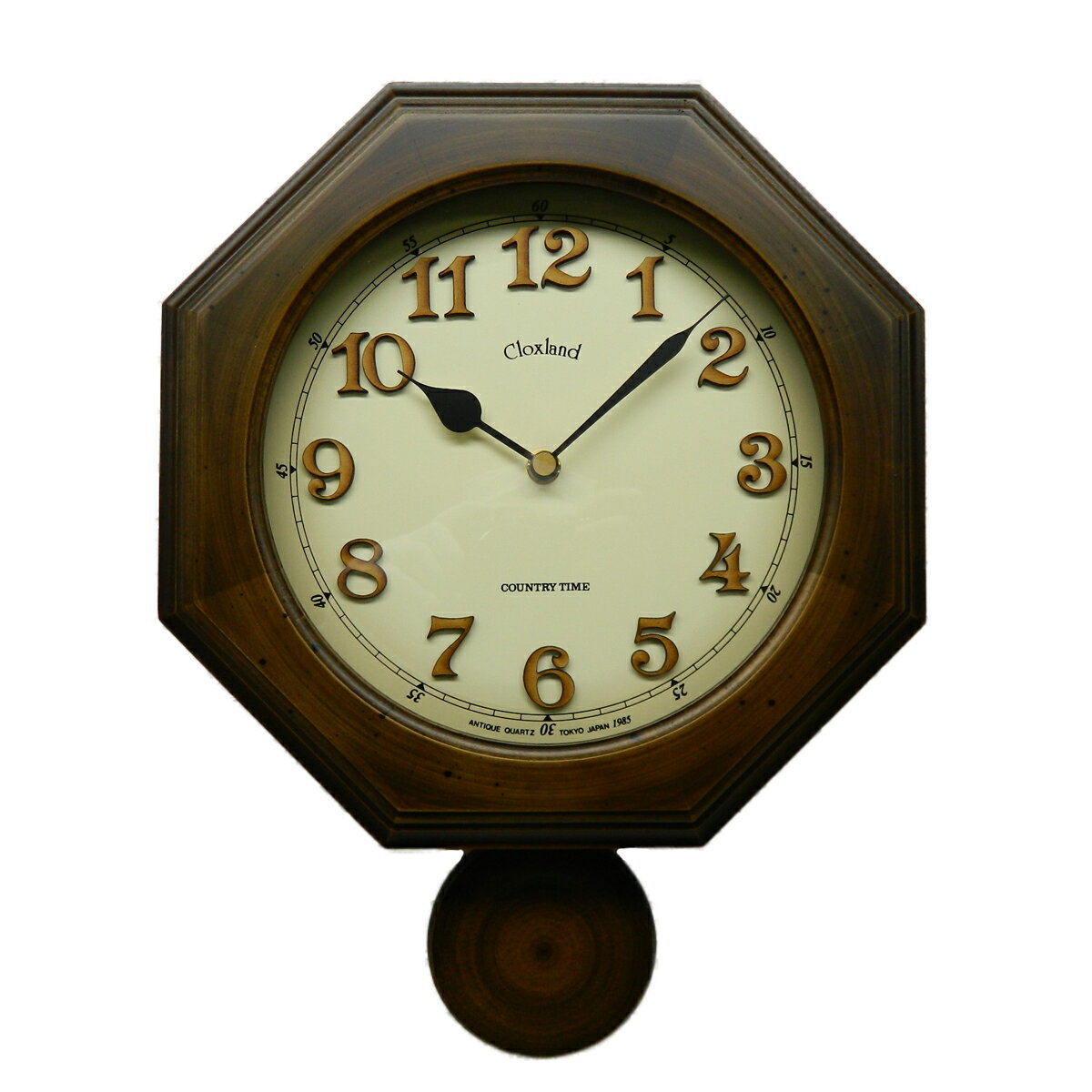 振り子 時計 壁掛け 電波 木製 日本製 レトロ 八角 柱時 木製 おしゃれ ギフト プレゼント インテリア リビング アンティーク レトロ