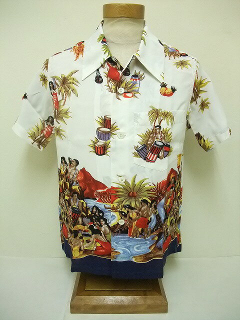 SUN SURF[サンサーフ] アロハシャツ スペシャルエディション ISLAND FEAST (OFF WHITE)