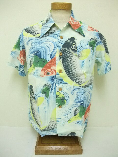 SUN SURF[サンサーフ] アロハシャツ スペシャルエディション KOI NO TAKINOBORI (BLUE)