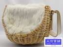 CACHELIE カシェリエ ファー付きカゴバッグ 中古B+【中古】【大信質舗】【質屋出店】管理番号:A-5397