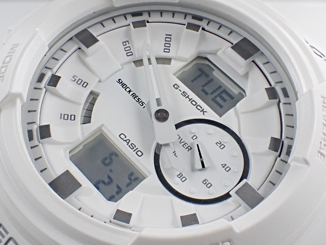 CASIO G-SHOCK カシオ GA-150-7AJF アナデジ コンビネーションモデル ホワイト 中古A-【中古】【大信質舗】【質屋出店】管理番号：B-2248