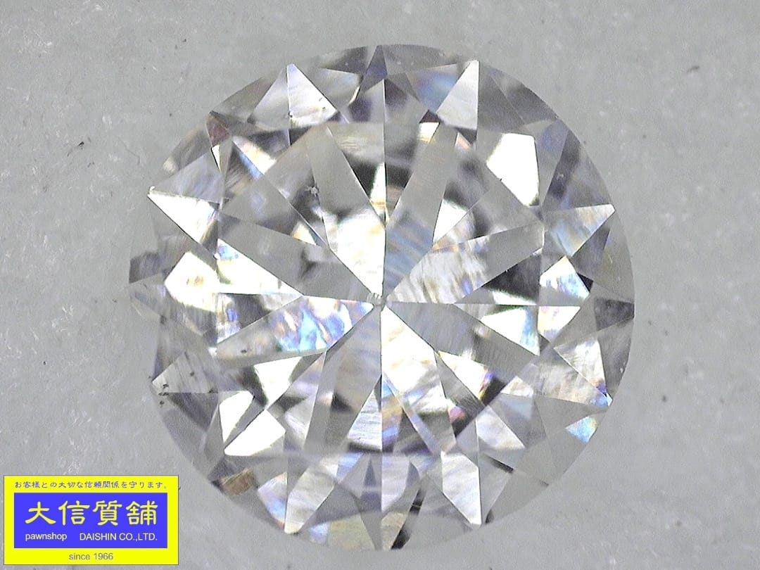 ダイヤモンドルース 0.338ct タイプ2a Fカラー SI-2クラリティ GOODカット 新品同様品【中古】【大信質..