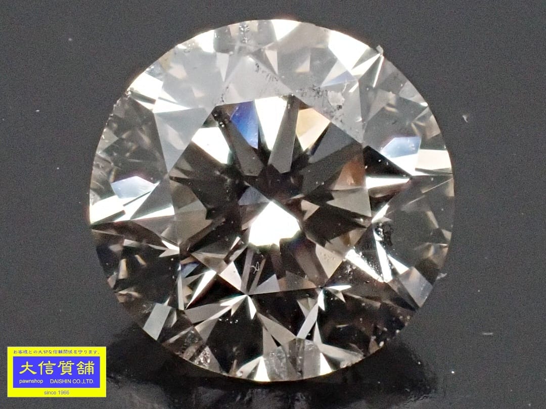 ダイヤモンドルース 0.623ct M（FAINT BROWN）カラー SI-2クラリティ VERY GOODカット 蛍光性NONE 新品..