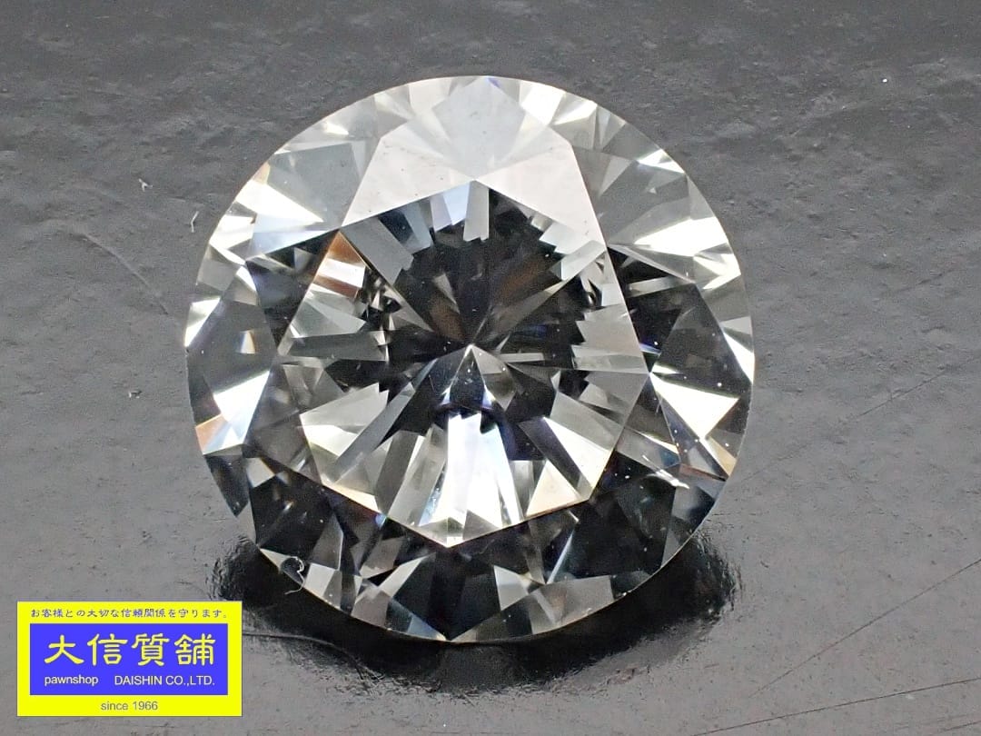 ダイヤモンドルース 1.039ct Gカラー SI-1クラリティ GOODカット 蛍光性NONE 新品同様品【中古】【大信質舗】【質屋出店】管理番号：C-9502