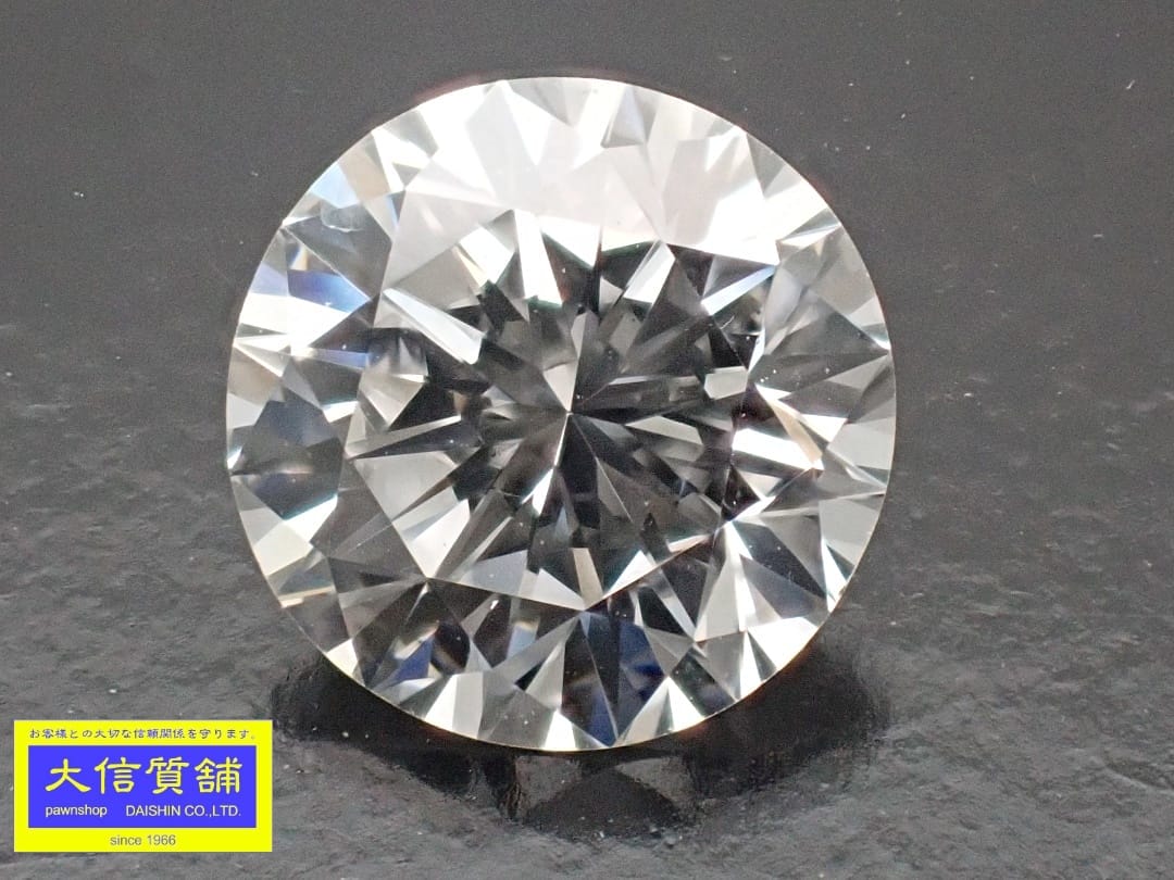 ダイヤモンドルース 0.725ct Eカラー SI-2クラリティ GOODカット 蛍光性STRONG BLUE 新品同様品【中古】【大信質舗】【質屋出店】管理番号：C-9508
