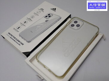 ADIDAS アディダス iPhone11 Pro Max用スマホケース プロテクティブ クリア ケース FW19 クリア ビッグ ロゴ EV7956 中古B【中古】【大信質舗】【質屋出店】管理番号：D-2121