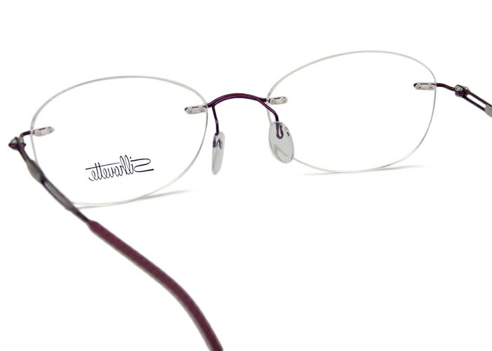 シルエット Silhouette 5521 4042 オーキッドピンク TNG TITAN NEXT GENERATION チタンネクストジェネレーション FE ツーポイント オーストリア製 チタン オーバル 伊達 度付き 縁 フチ なしメガネ めがね 眼鏡 老眼鏡 遠近両用 新品 送料無料