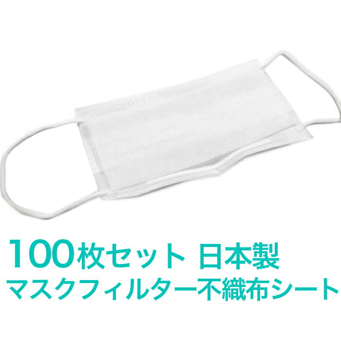 マスクフィルターシート 日本製 マスク用とりかえ不織布シート 100枚分 50枚入り 2セット 大人用 柔らかシート 手作りマスクにも最適 在庫あり 取り替えシートフィルター ウイルス 細菌 感染 …