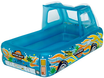 ピックアップトラックプール 180×100×88cm ユニーク 大型プール 給排気バルブ付き 家の庭での水遊びに 男の子 女の子 子供用 子ども用 こども用 おもちゃ 保育所や保育園などにも