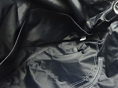 :アニエスベー ボヤージュ 2WAY ナイロンxエナメル 2WAY トートバッグ ショルダー agnes b.【中古】20524