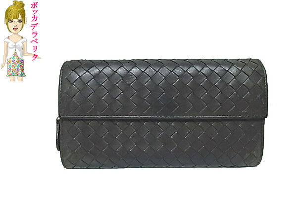 :ボッテガ・ヴェネタ 長財布 BOTTEGA VENETA【中古】財布