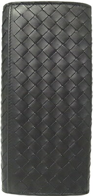 :ボッテガ・ヴェネタ 長札入れ レザー ブラック イントレチャートBOTTEGA VENETA 【未使用】 メンズ 札入 財布