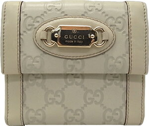 :グッチ 二つ折り 財布 GUCCI グッチシマ GG 革 カーフ オフホワイト【中古】 :グッチ 二つ折り 財布 GUCCI グッチシマ GG 革 カーフ オフホワイト【中古】
