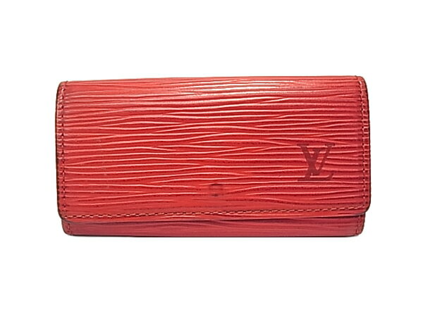 ▽：ルイ・ヴィトン モノグラム エピ4連 キーケース M6382E ミュルティクレ4 LOUIS VUITTON ヴィトン 【中古】ルイヴィトン