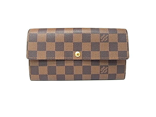 :ルイ・ヴィトン ダミエ 長財布 ポルトフォイユ・サラ N61734 ウォレット LOUIS VUITTON ルイヴィトン 財布 【中古】