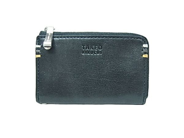 :タケオ キクチ カードケース＆名刺入れ ブラック TAKEO KIKUCHI TK 【未使用】