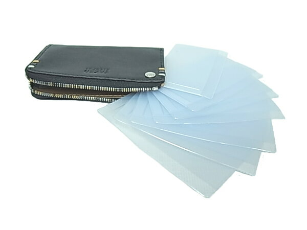 ボッカデラヴェリタの:タケオ キクチ カードケース＆名刺入れ ブラック TAKEO KIKUCHI TK 【未使用】｜アングル2