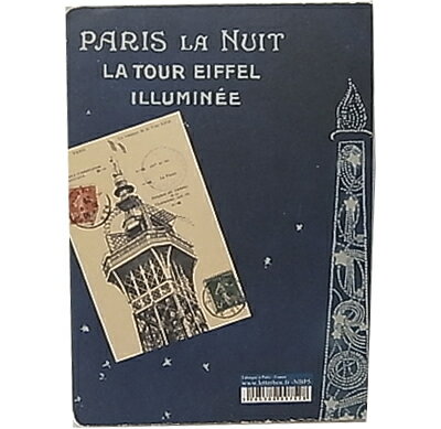 :PARIS LA NUIT LA TOUR EIFFEL ILLUMINEE ノート 文具 【未使用】