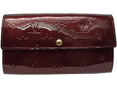 :ルイヴィトン モノグラム ヴェルニ ポルトフォイユ・サラ 長財布 アマラント M91521 LOUIS VUITTON 小物 財布 ヴィトン 【中古】美品