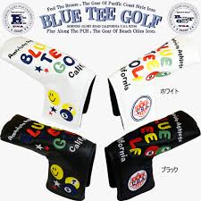 ブルー ティー ゴルフ カルフォルニアBLUE TEE GOLF CaliforniaSMILE & PINBALLPING型パター用ヘッドカバー