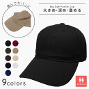 【ネコポス対応】大きめ 深め 畳める プロファイル キャップ ( 全9色 ) Big Size Profile Cap メンズ レディース 帽子 キャップ BB LP 大きい サイズ カーブ 曲がった つば バイザー フリー 無地 ソリッド 日除け 熱中症 対策 屋外