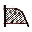 光悦寺垣(黒竹)人工竹仕切垣W(幅)1200mm×H(高さ)1000mm 送料無料 仕切り