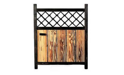 庭木戸255 W(幅)750mm×H(高さ)900mm 取っ手左・右の選択可 竹扉 仕切り 国産天然竹 アクセント 送料無料 DIY