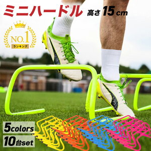 ミニハードル 15cm 10台セット 陸上 トレーニング サッカー フットサル 野球 練習 トレーニング用品 バスケ フィジカル スピード ハードル 強化 競技 体力 筋力 プラスチック トレーニング用 部活動 ランニング 中学生 小学生 スポーツ アジリティ SAQ ドッグアジリティ