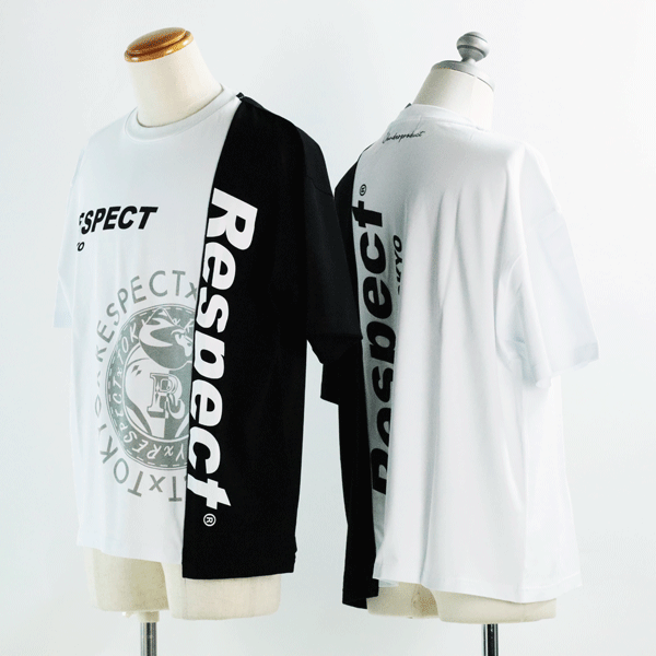 リスペクト 半袖Tシャツ 48-51サイズ rek039902-1 メンズカジュアル 1点物 respect 復活 20代 30代 40代 LT ブラック あす楽 プレゼント ギフト ホワイト 正規品 大きいサイズ メンズ カジュアル ロンT ストリート debut デビュー 新作