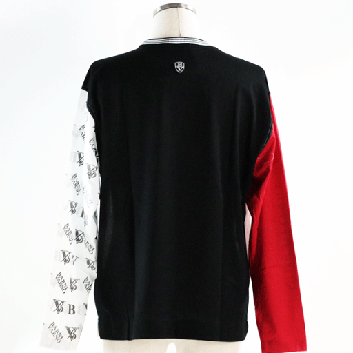 \夏プレミアムSALE/バーニヴァーノ 長袖Tシャツ LLサイズ BSS-MTN4725 LT ロゴ 紳士 服 洋服 おでかけ 旅行 春 夏 カットソー メンズ カジュアル プレゼント ギフト ホワイト ブラック バーニバーノ ロンT