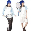 【ランキング受賞!】 コスプレ服 テニス部風 ジャージ 氷〇風 4点セット 上下セット ブルー ホワイト スポーツウェア風 かっこいい おしゃれ 衣装 仮装 コ...