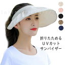 帽子 コンパクトになるサンバイザー UVカット おしゃれ 折りたたみ 軽量 スポーツ アウトドア 旅行 メンズ レディース カチューシャ 軽量 夏 暑さ対策 日...