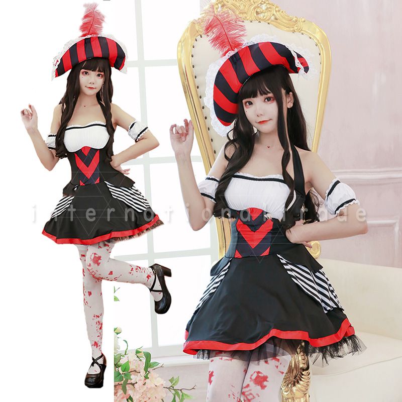 予約 コスプレ服 女海賊風 ワンピース レディース 衣装 パイレーツ コスチューム ハロウィン 仮装 イベント パーティー 船長風 キャプテン風 ゴシック風 フ...