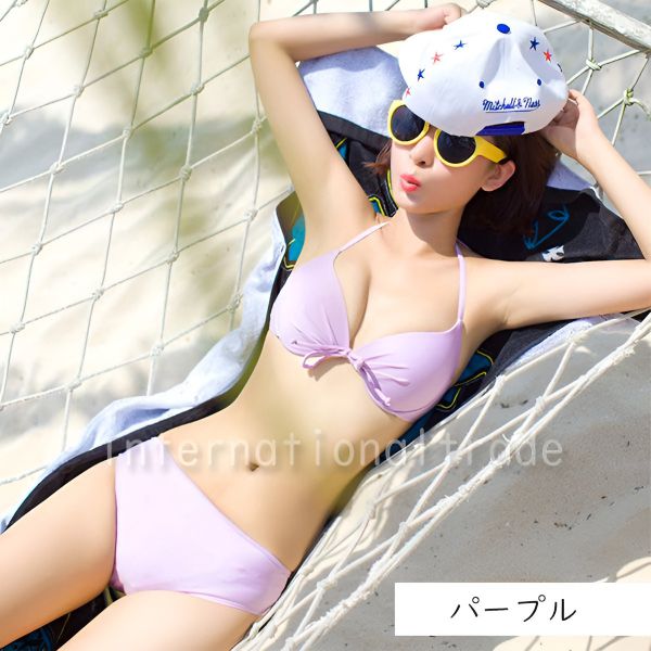 レディース水着 フリルビキニ オフショルダー風トップス フリルショーツ 甘かわ セットアップ セパレート ビーチ 海 プール リゾート 夏フェス 写真映え 体型カバー効果 ガーリー系 カジュアル系 トレンド イエロー ピンク パープル