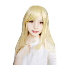 ウィッグ コスプレウィッグ 金髪 ゴールドミディアム ミディ...