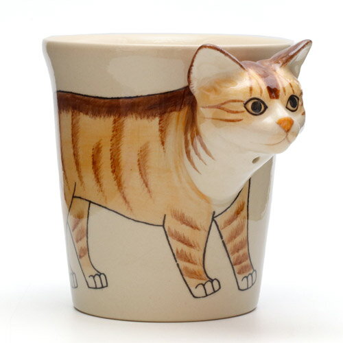 ANIMAL MUG ORANGE TABBY 　（アニマル マグ オレンジ タビー） 【AS】