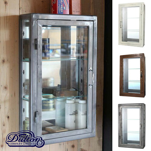 【ダルトン DULTON】 WALL MOUNT GLASS CABINET RECTANGLE　（ウォール マウント ガラス キャビネット レクタングル） 115-312 【送料無料】 【P10B-DT】のサムネイル