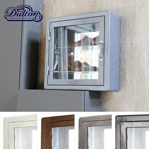 【ダルトン DULTON】 WALL MOUNT GLASS CABINET SQUARE　（ウォールマウント ガラスキャビネット スクエア） 115-313 【送料無料】 【P10B-DT】