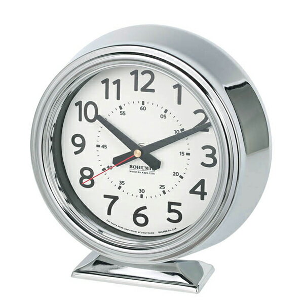 y_g DULTONz BOHUMIL CLOCK CHROME@i{t~ NbN N[j K925-1256CR