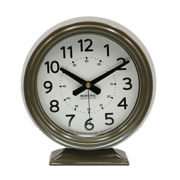 インテリアショップFLYERSの【ダルトン DULTON】 BOHUMIL CLOCK KHAKI　（ボフミル クロック カーキ） K925-1256KH｜アングル2