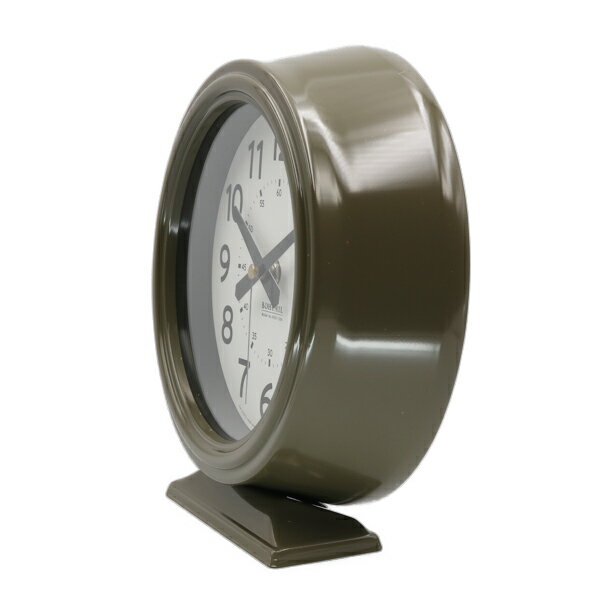 インテリアショップFLYERSの【ダルトン DULTON】 BOHUMIL CLOCK KHAKI　（ボフミル クロック カーキ） K925-1256KH｜アングル3