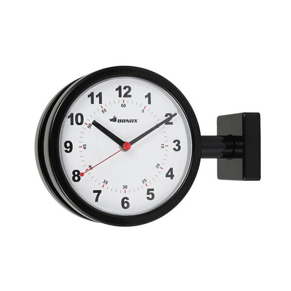 【ダルトン DULTON】 DOUBLE FACE CLOCK 170D BLACK　（ダブルフェイスクロック 170D ブラック） S624-..