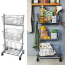 【ダルトン DULTON】 WIRE RACK WITH CASTORS H.GRAY　（ワイヤ ラック ウィズ キャスターズ ハンマートングレー） H20-0283HGY 【送料無料】