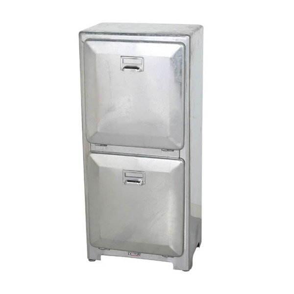 樂天商城 - 【ダルトン DULTON】 TRASH CAN DOUBLE DECKER GALVANIZED　（トラッシュカン ダブルデッカー ガルバナイズド） 100-133gv 【送料無料】 【P10B-DT】