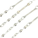 【ネックレス チェーン 金属アレルギー対応ステンレス 】【1ミリ ツイストライン】 【35cm~60cm】長さ選べる サージカルステンレス 男女兼用 ユニセック...