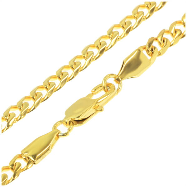 ネックレス ステンレスチェーン 金属アレルギー対応 ゴールド【5mm6面カット喜平】 サージカルステンレス ユニセックス 重ねつけ アクセサリー 高品質 記念日...